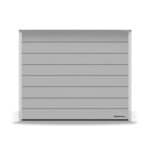 Garažna segmentna vrata, M-kanal, Woodgrain, RAL 9006, beli aluminijum