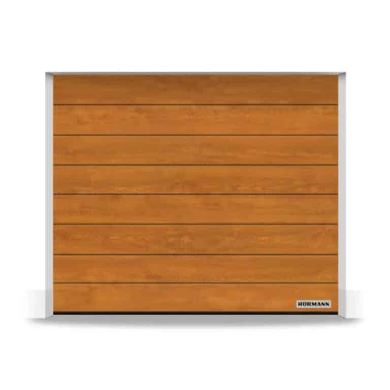 Garažna segmentna vrata, M-kanal, Decocolor, Golden Oak